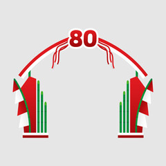 Independence Day Gate Vector Design