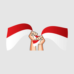 Fist and Ribbon Independence Emblem