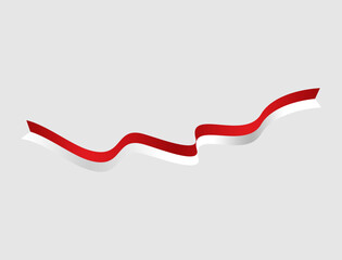 Minimalist Red Wave Stripe Frame