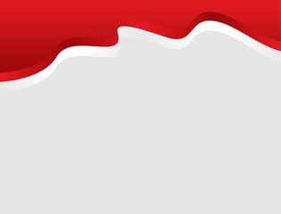 Red Smooth Abstract Shape Curve