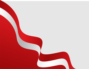 Abstract Waving Ribbon Illustration Art