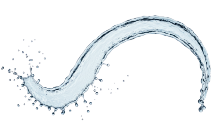 Dynamic Water Splash Liquid Arc Crystal Clear.