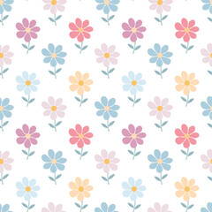 Simple Floral Design with Colorful Petals