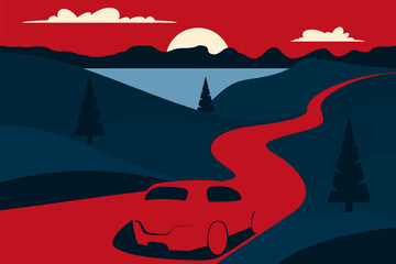 car on the road