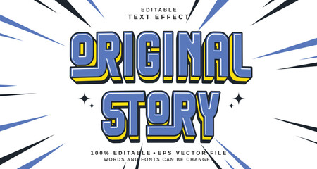 Editable text style effect - Original Story text style theme.