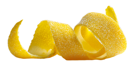 Sugary Lemon Peel Zest Twist Culinary Delight
