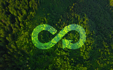 Circular economy concept. Energy consumption and CO2 emissions are increasing....