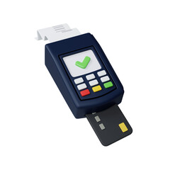 Finance technology tools for seamless transactions. 3D render illustration