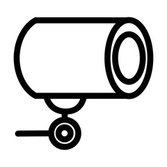 Surveillance Camera Editable Stroke Icon