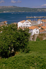 overview of Muros, a fishing village in the Rias Baixas, Galicia, Spain
