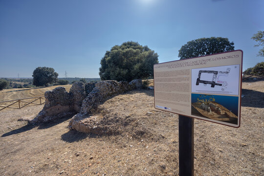 Exploring the archaeological site of castroton de los moros in palacios del pan, zamora, spain