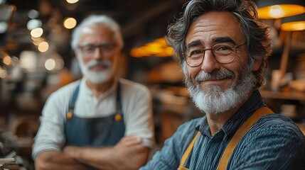 Elder mentor guiding a young entrepreneur in a workshop