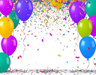 Colorful balloons and confetti (1)