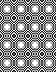 The geometric pattern by stripes . Seamless vector background. Black texture.Straight, diagonal, oblique lines (seamless background, pattern).Vector seamless pattern. Abstract op art texture .
