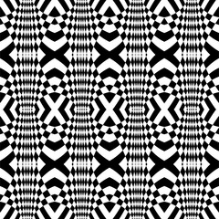 The geometric pattern by stripes . Seamless vector background. Black texture.Straight, diagonal, oblique lines (seamless background, pattern).Vector seamless pattern. Abstract op art texture .