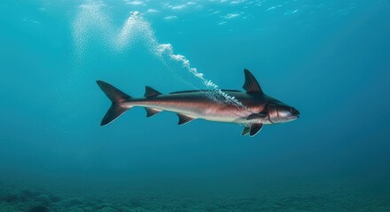 Obraz premium Sepia mirabilis Cuttlefish: Releasing Water Jet, Maneuvering