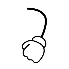 Cartoon feet arm vector