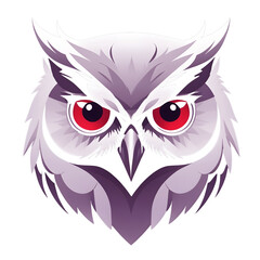 Obraz premium owl with heart t-shirt design