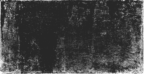 Texture of old surface on black background with white scratches. Worn, torn, weathered effect. Distressed black texture.Vector illustration, EPS 10.