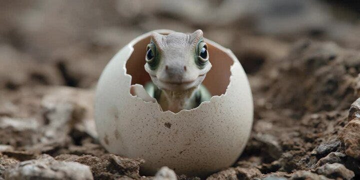 Dinosaur Egg Hatch Science Fiction De Extinction