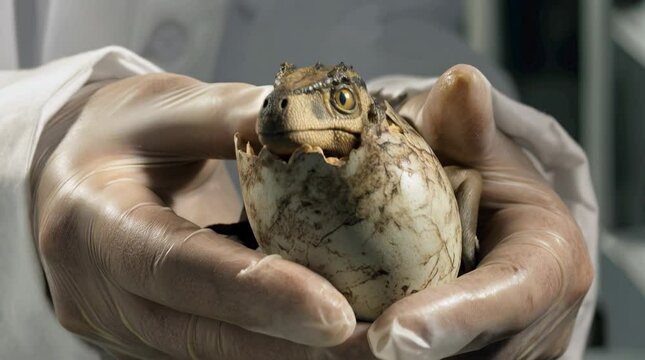 Dinosaur Egg Hatch Science Fiction De Extinction