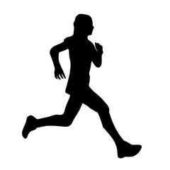Runner silhouette vector