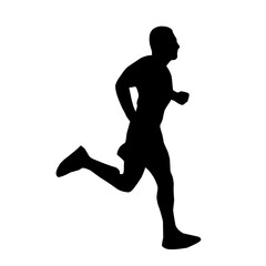 Runner silhouette vector