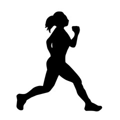 Runner silhouette vector