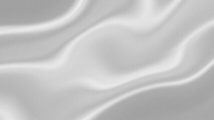 Abstract white satin fabric with soft elegant curves and subtle shading creates a gentle flowing luxurious texture