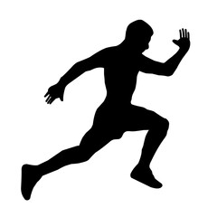 Runner silhouette vector