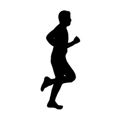 Runner silhouette vector