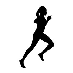 Runner silhouette vector