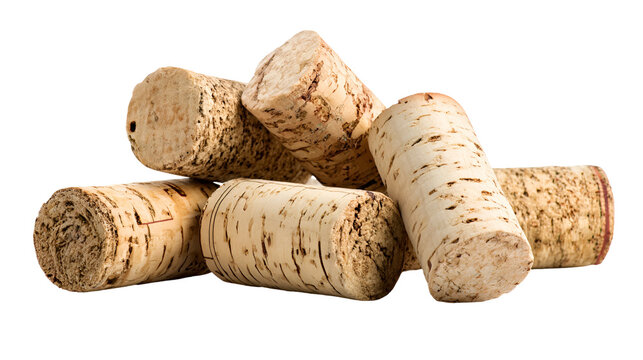 Wine corks pile texture background close up