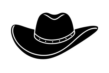 Black Cowboy Hat Silhouette, Western Fashion Icon