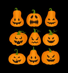 halloween pumpkin set