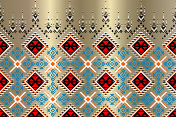 seamless pattern with geometric shapes