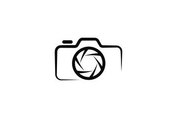 Camera vector logo icon. Photography logo.
