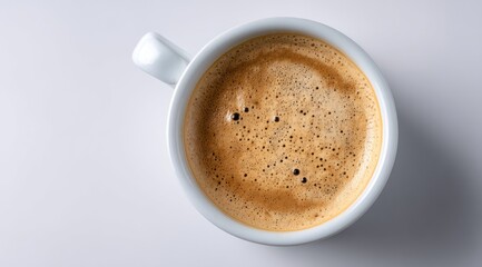 Morning Coffee A Delicious Beverage in White Cup