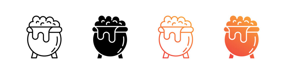 Cauldron Multiple Style Icon Set 