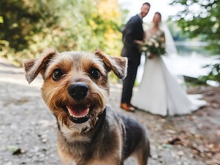 Pup in the Picture: A Lighthearted Dog Photobomb Turns Wedding Memories Priceless