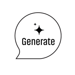 ai generated icon on white background	