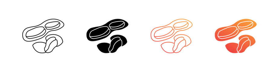 Peanuts Multiple Style Icon Set 