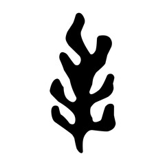 Seaweed vector silhouette