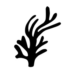 Seaweed vector silhouette
