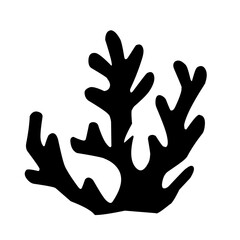 Seaweed vector silhouette