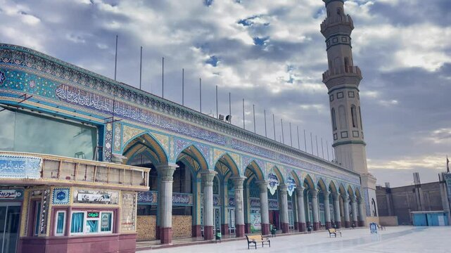 Square near Jamkaran Masjid, Iran.