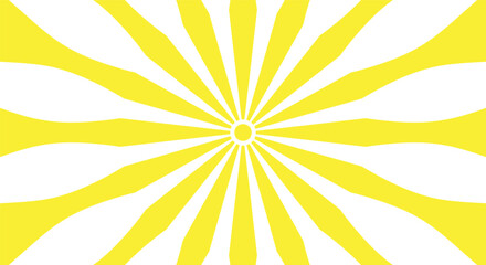 yellow sun light vector with abstract pattern on white background for summer background or nature theme