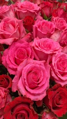 Obraz premium Romantic roses bouquet