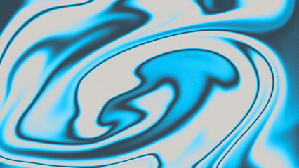 Gradient Abstract Liquid Swirl in Shades of Blue and White with noise texture