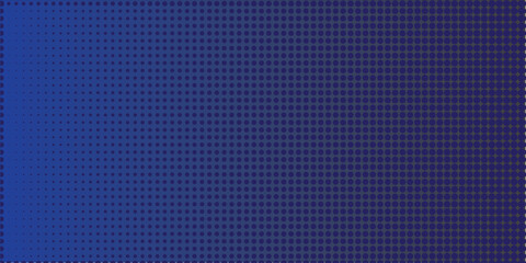 Modern blue gradient halftone dot background. Abstract dark blue pop-art style design perfect for banners, posters, digital ads, presentations, and web templates